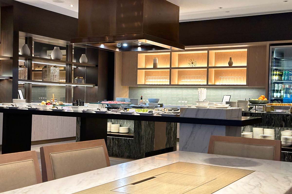 The Westin Perth Club Suite Exective Lounge Buffet area