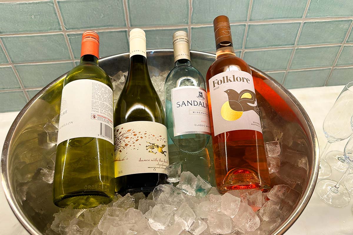 The Westin Perth Club Suite Exective Lounge Wines