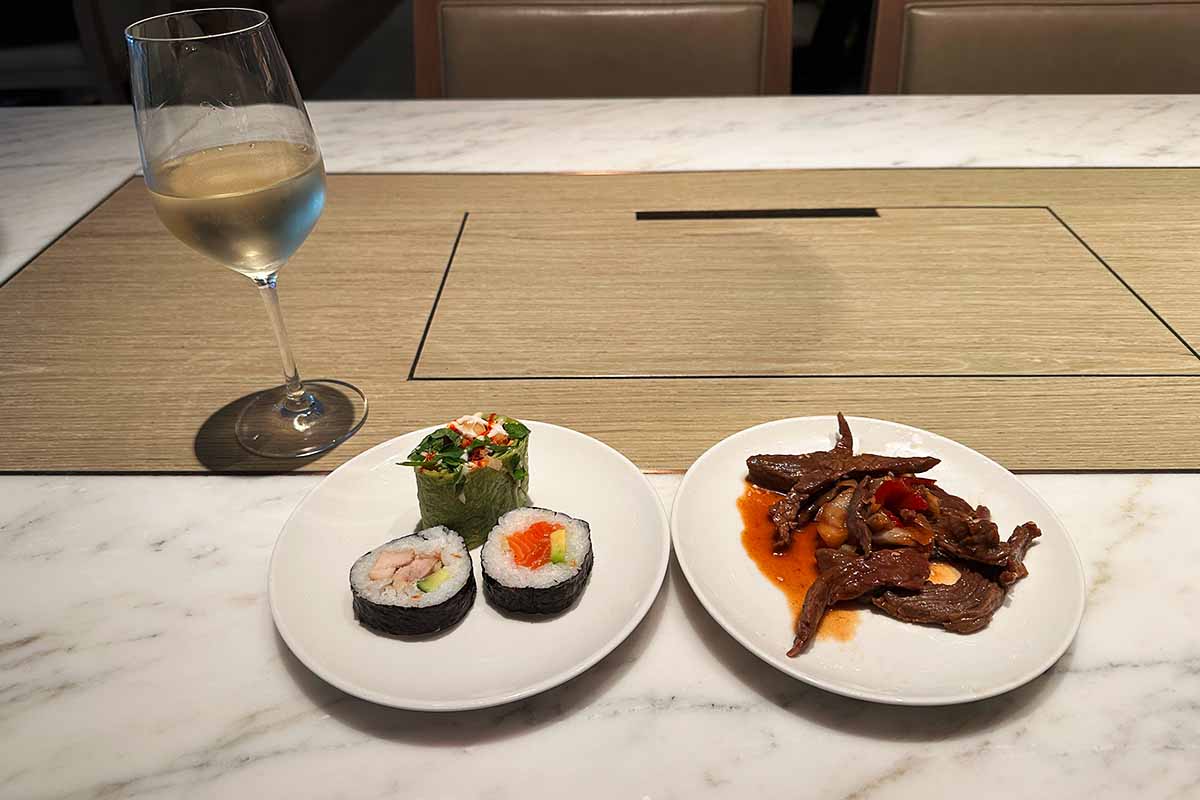 The Westin Perth Club Suite Exective Lounge food