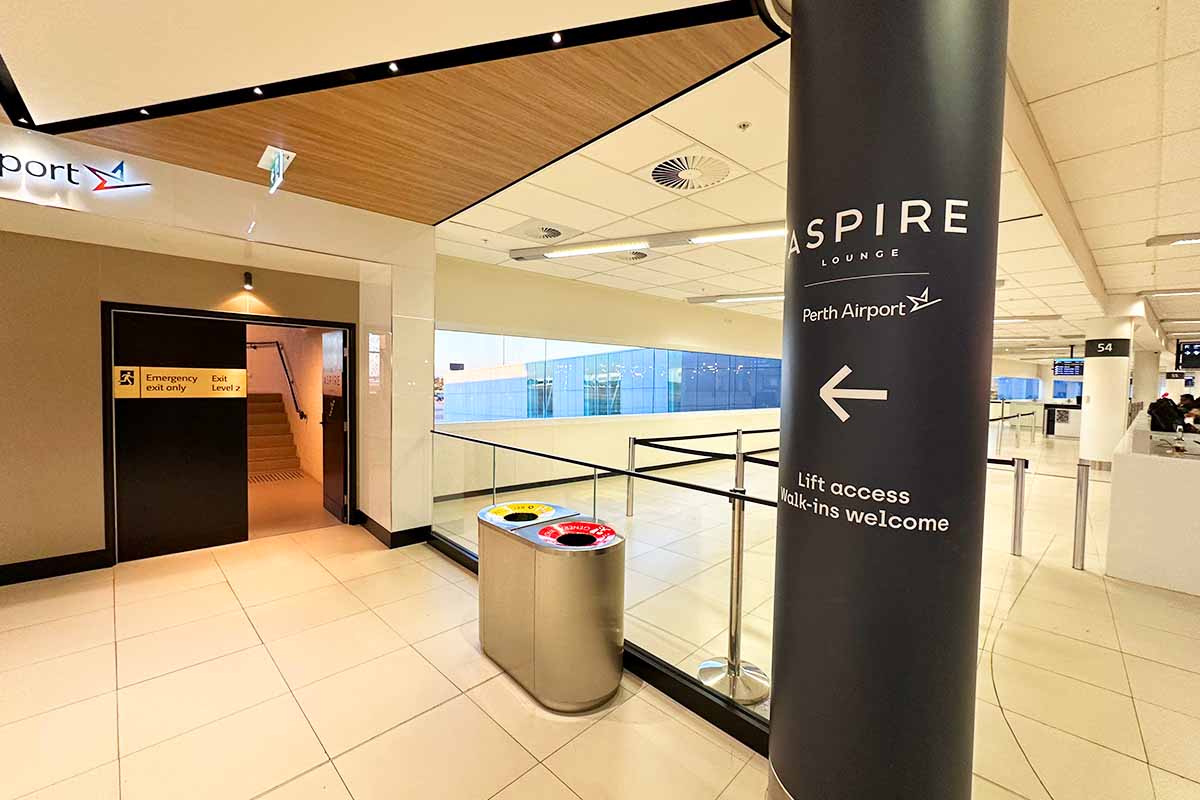 Aspire lounge perth airport location