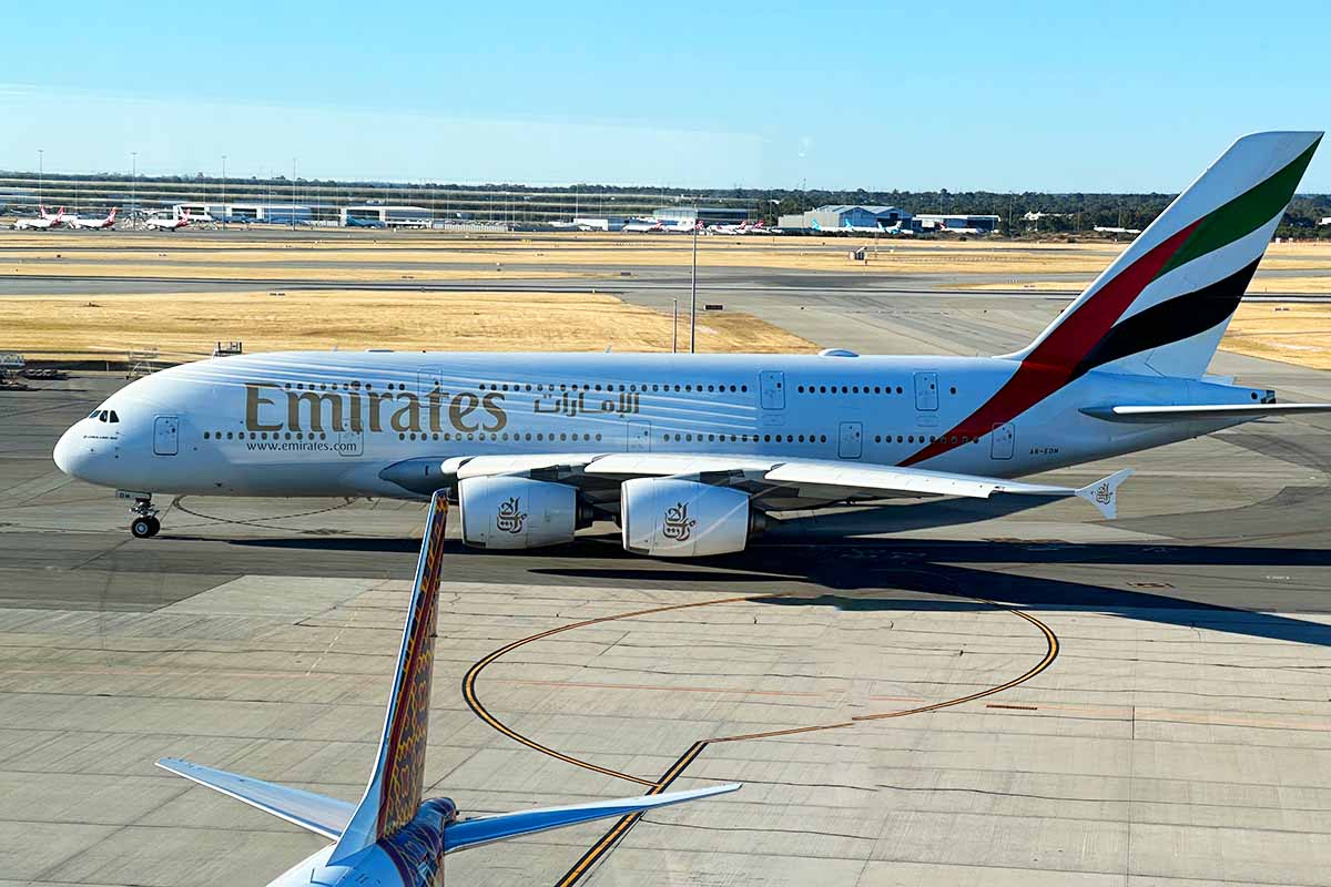 Emirates A380-800 @perth airport