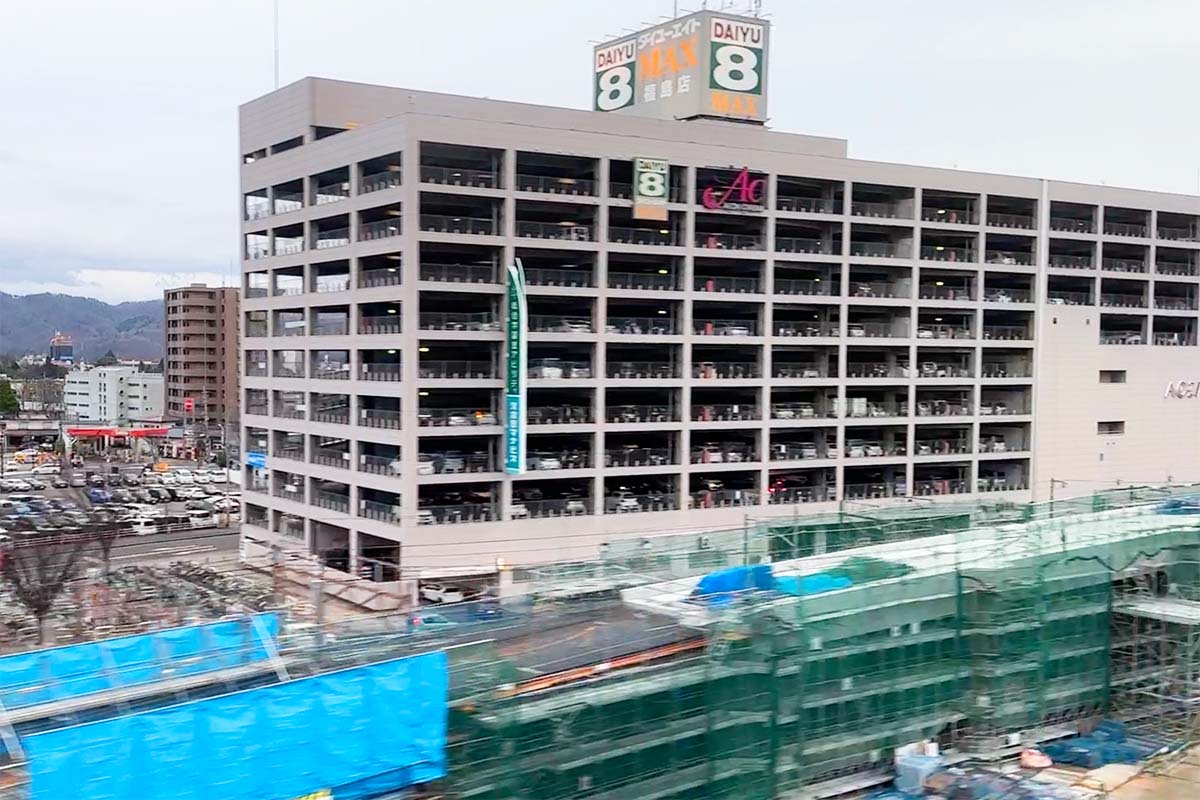 福島駅 立体交差工事