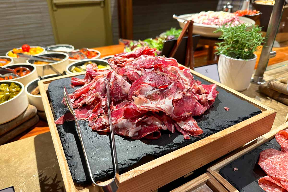 シドニーハーバーマリオット　エグゼクティブラウンジ　生ハム