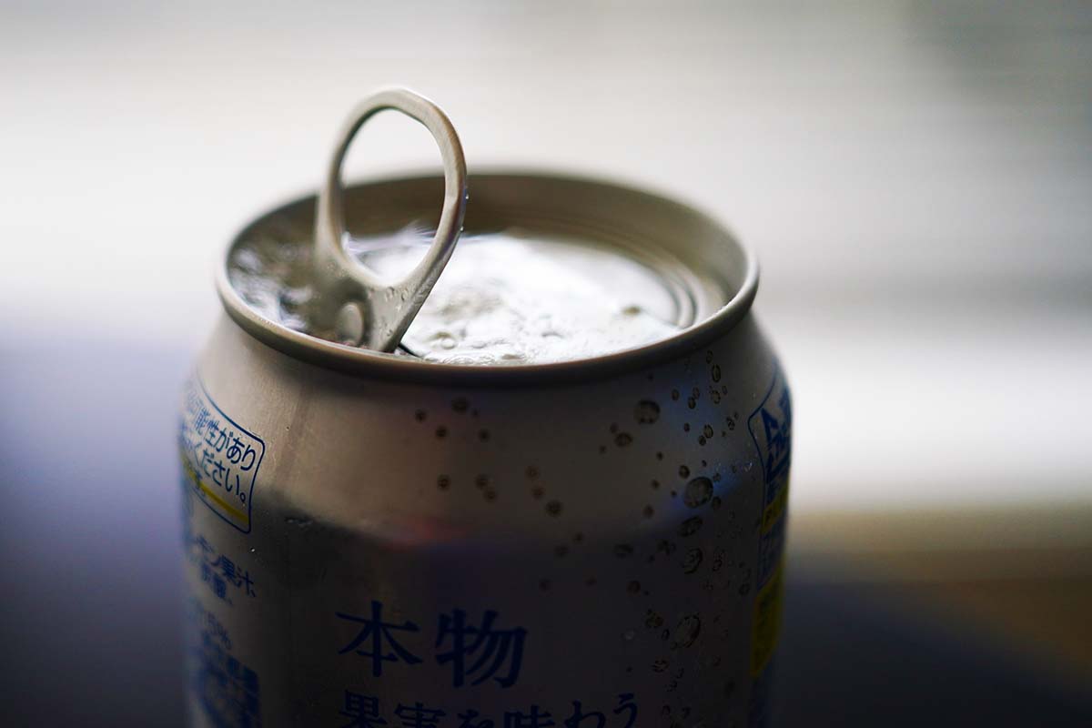 未来のレモンサワー　開けた瞬間