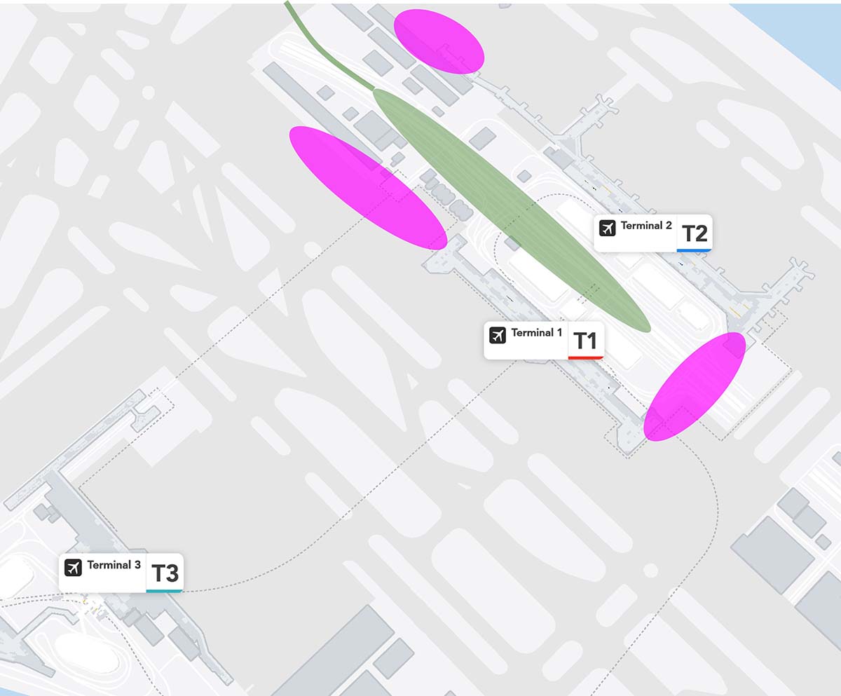 羽田空港第1 第2ターミナル 3D都市データを活用した都市模型 (透明