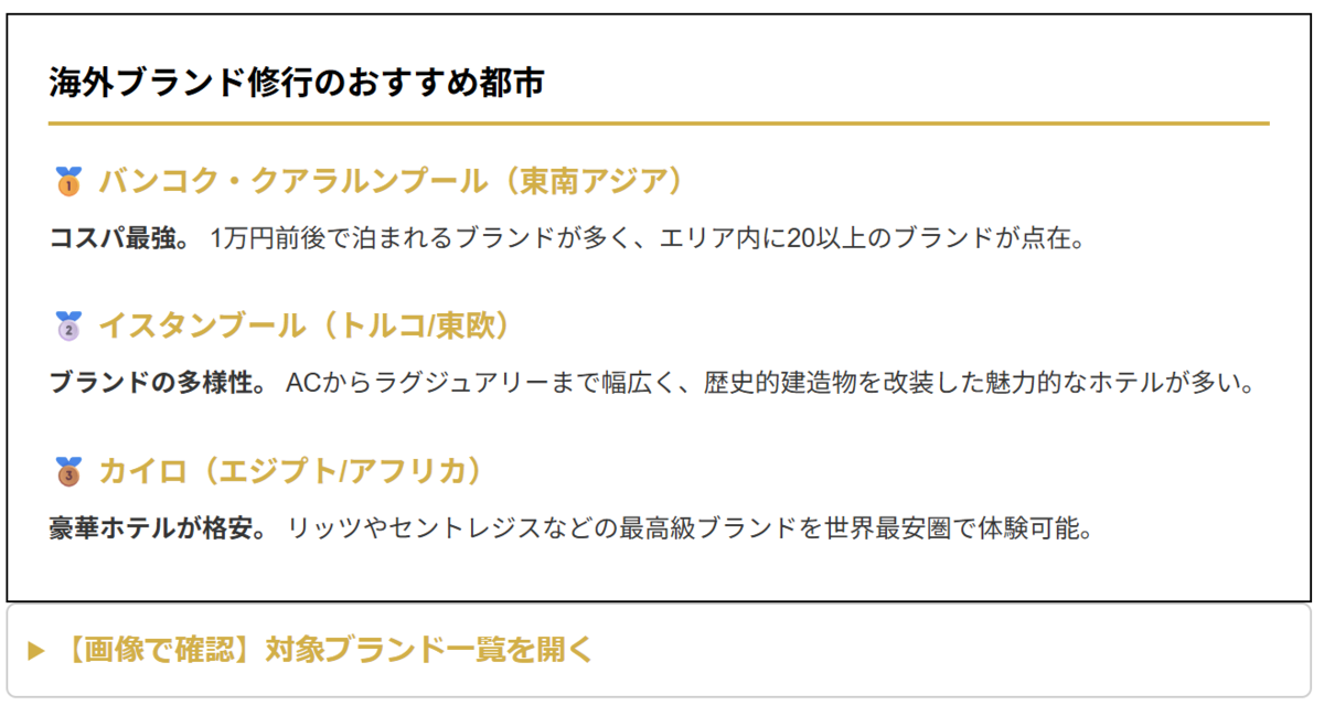 対象ブランド一覧