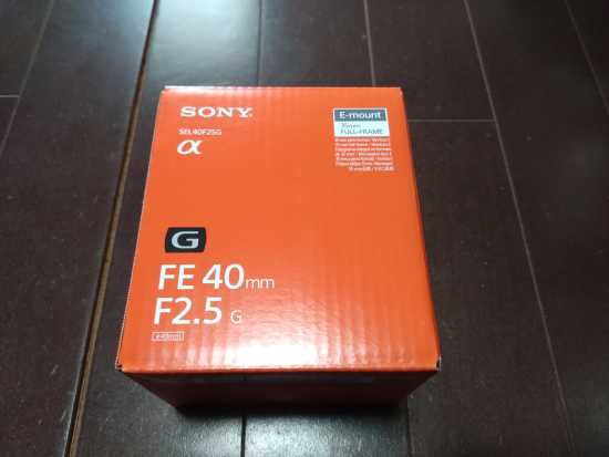 ソニーFE40 f2.5を買いました・・・・・。(' ')ゞ - 団酸’s Bar（セミリタイヤ親爺の日常）