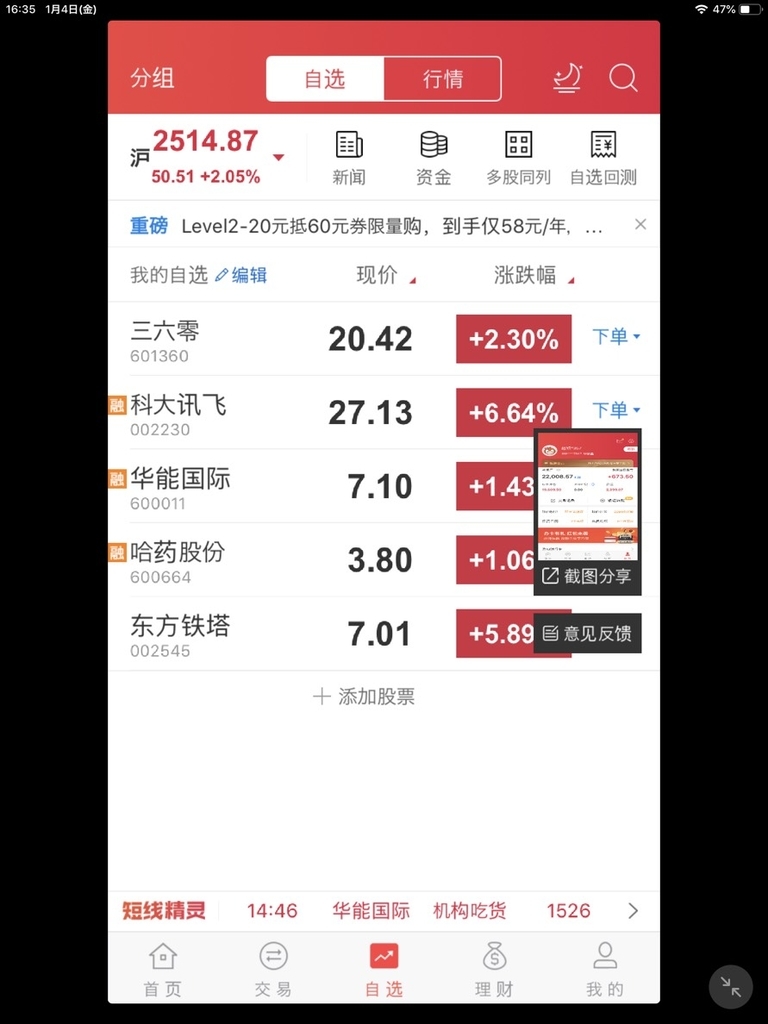 2019年1月4日 保有株の状況