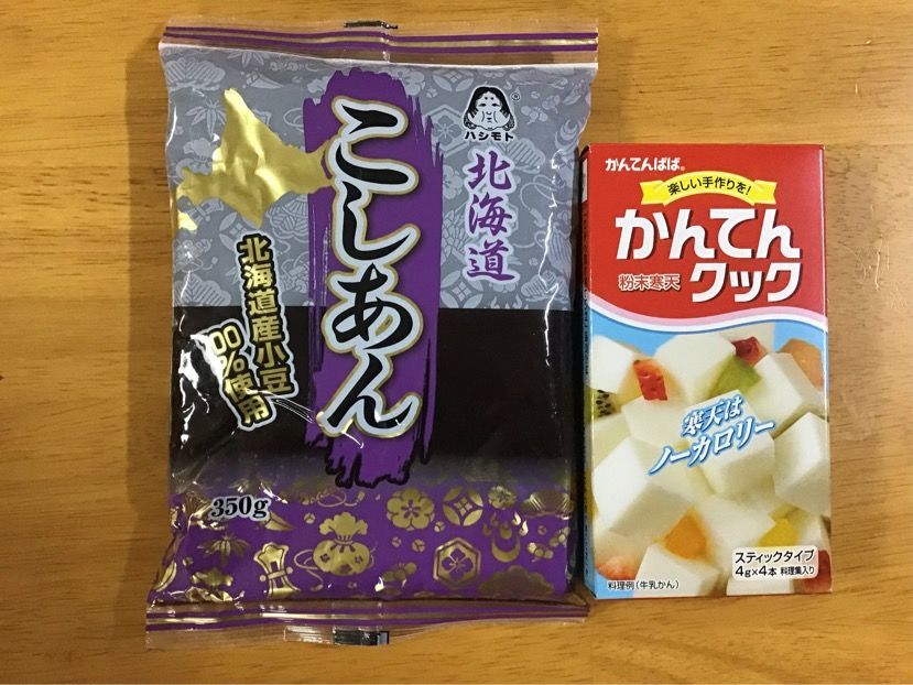 水ようかんの材料