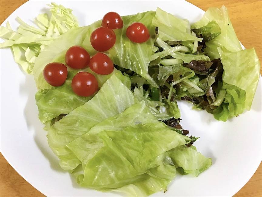 オウムサラダの中身の写真