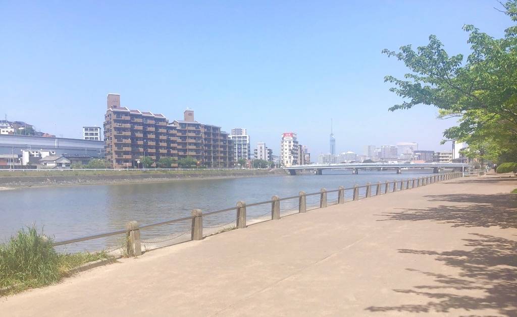 室見川　北側を向いた写真