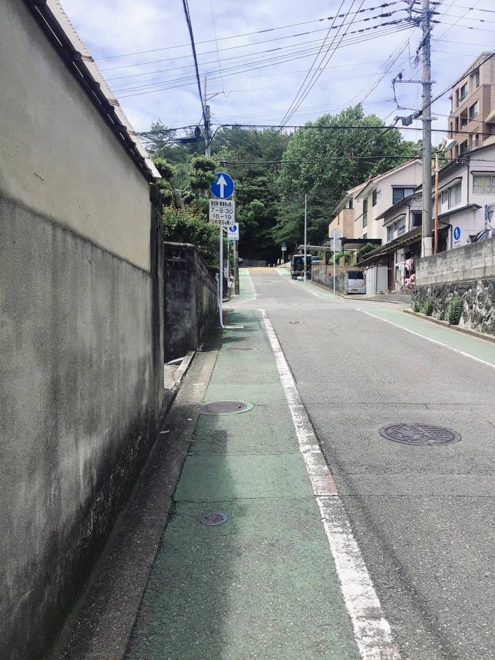 祖原公園へ行く坂道