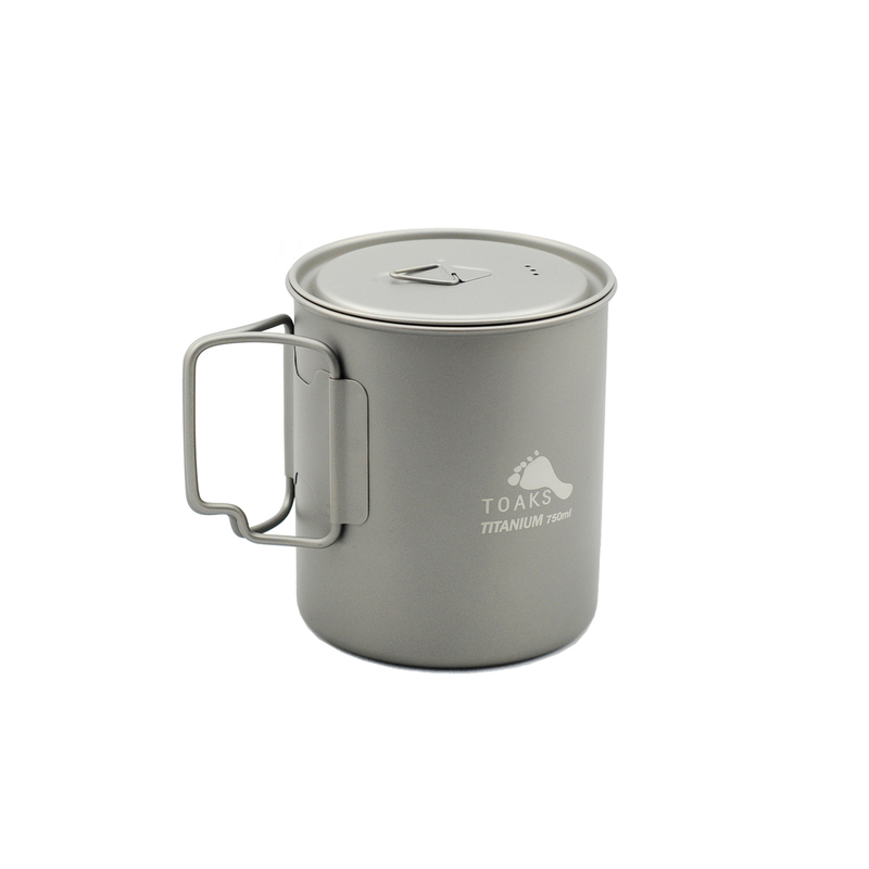 TOAKS Titanium 750ml Pot POT-750 チタンクッカー 蓋付き 折りたたみハンドル