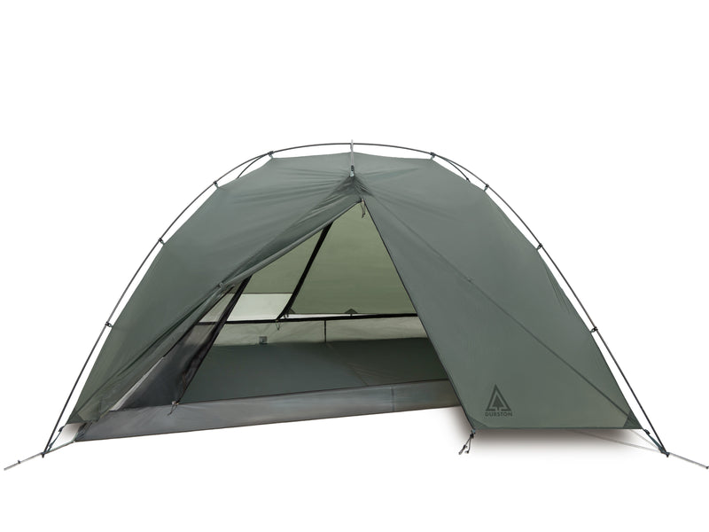 Durston X-Dome 1+｜985gの完全自立テントで、X-Midのテント場の手間は