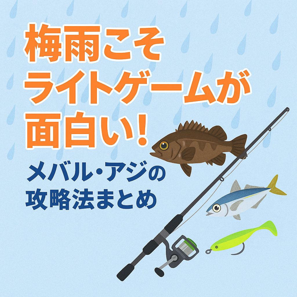 梅雨期のライトゲームでメバルやアジを狙うコツ - 釣り初心者のための 