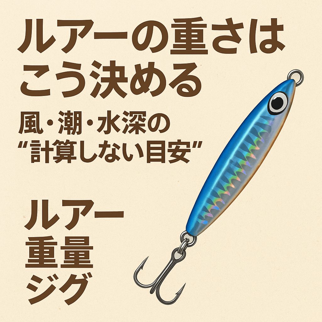 釣果アップのコツ:ルアー重量の選び方 - 釣り初心者のための入門ブログ