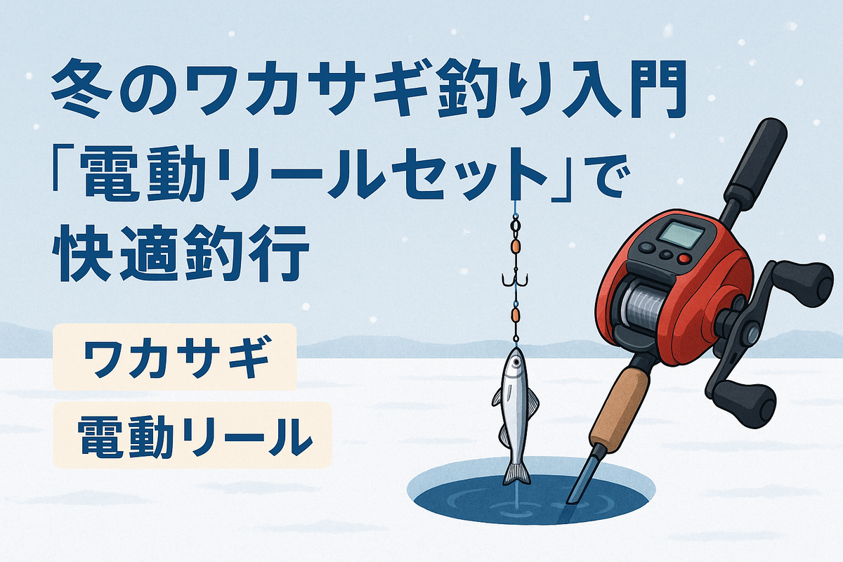 電動リールで冬のワカサギ - 釣り初心者のための入門ブログ｜だり