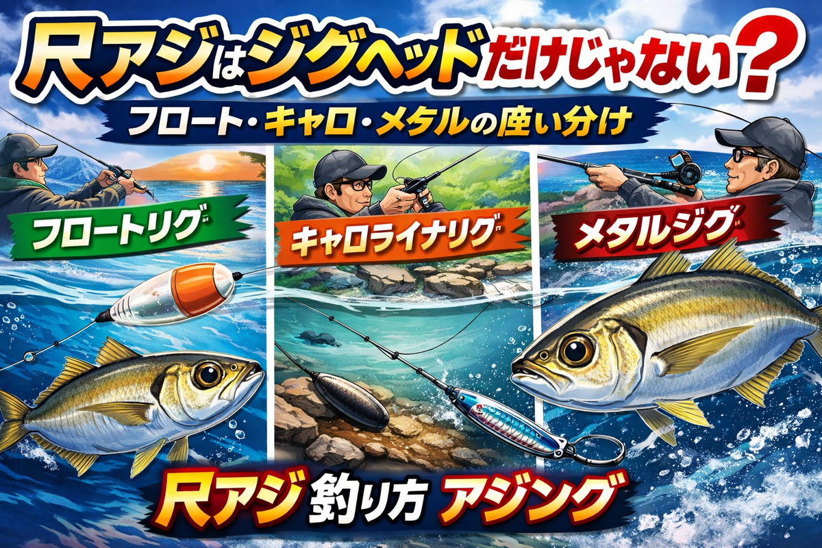 尺アジを釣るためのテクニック - 釣り初心者のための入門ブログ｜だり