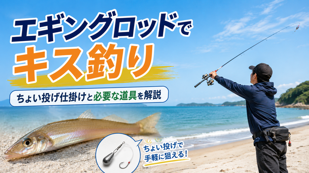 初心者向け！エギングロッドで楽しむキス釣り - 釣り初心者のための 