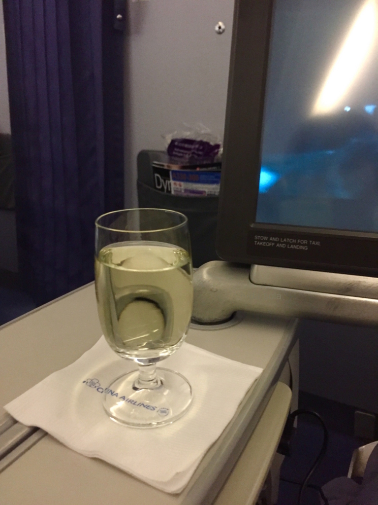 チャイナエアライン CI752 シンガポールSIN-台北TPE ビジネスクラス