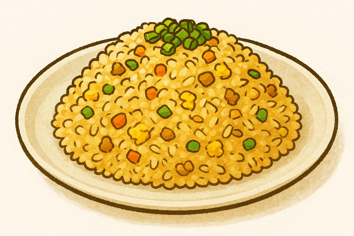 ただのチャーハンのイラスト