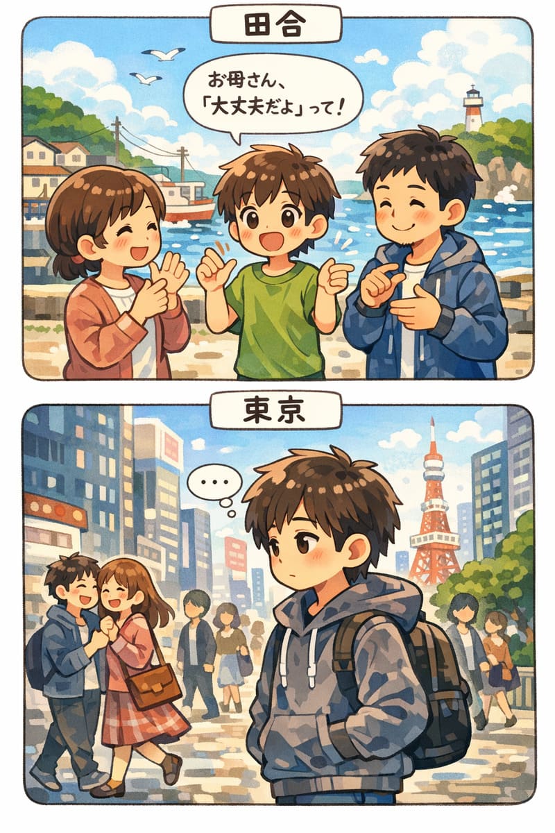 『ぼくが生きてる、ふたつの世界』を2コマで説明