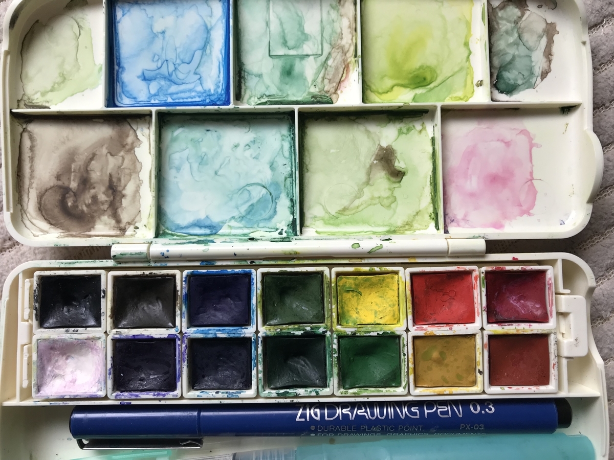 水彩画で使うパレットは洗わない Dbgの気ままつらつら 水彩画で使うパレットは洗わない Dbgの気ままつらつら