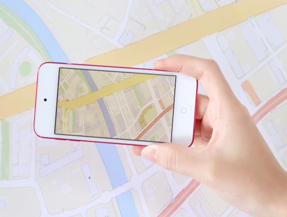 スマホの地図アプリ