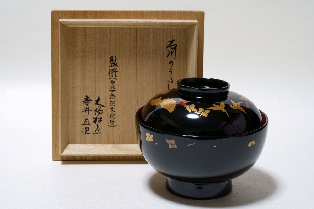 吸物椀 独楽 加賀蒔絵 五客 GALLERY file 228 加賀蒔絵・吸物椀 - 古美術