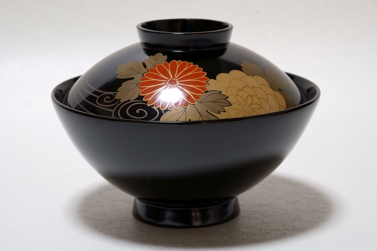 GALLERY file 325 九谷焼 徳田八十吉（正彦銘）抹茶椀 - 古美術店