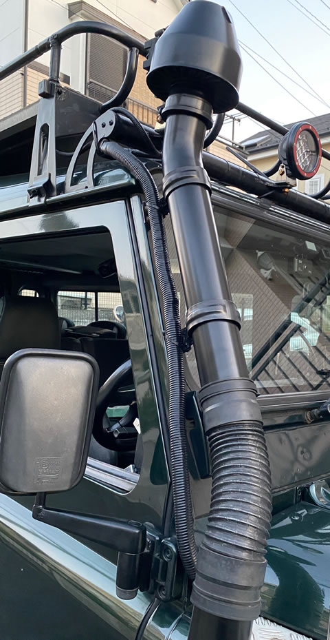 MANTEC社製　クラシックディフェンダー用シュノーケル LAND ROVER ランドローバー Mantec シュノーケル DEF Tdi/Td5(1