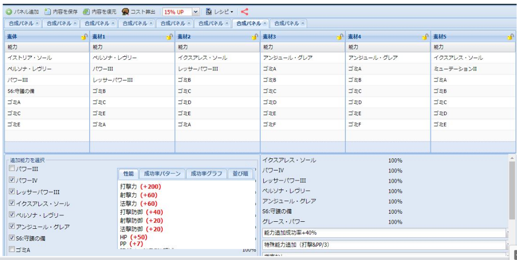 Pso2能力付け カタリスト系無しでsopあり0盛り特化ユニット でぐ のゲームぶろぐ