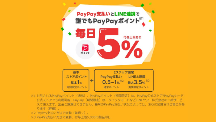 クイックマート_paypay5％還元