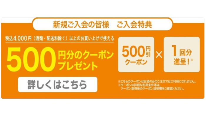 ライフネットスーパー_500円オフ
