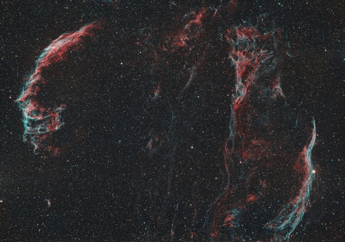 白鳥座の網状星雲 - 楽しい記憶