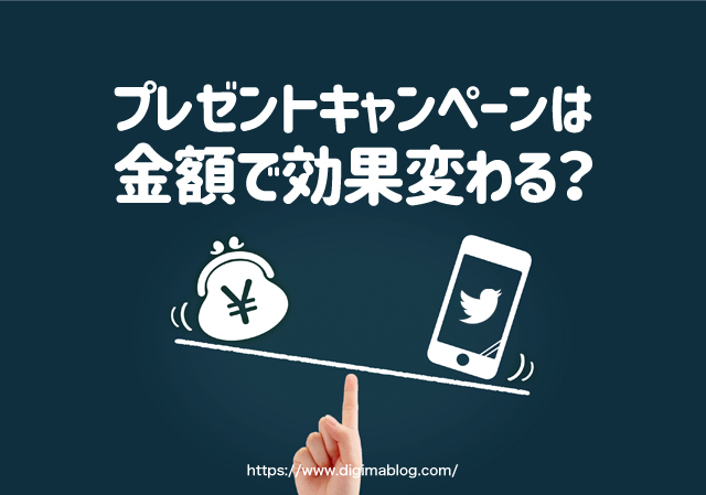 プレゼントキャンペーンは金額で効果変わる？