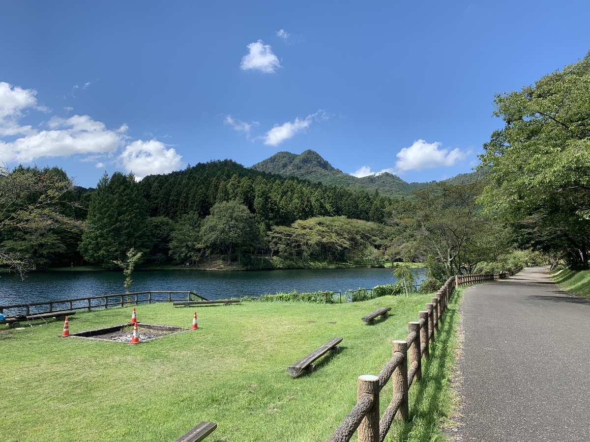 20190908 宇都宮森林公園赤川ダムからの古賀志山