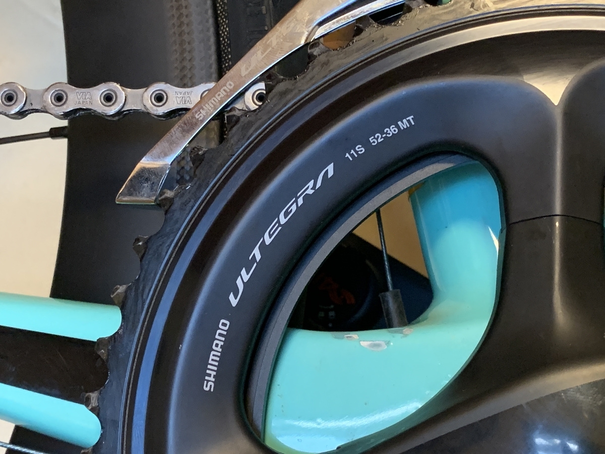 SHIMANO FC-R8000 52x39T 魔改造仕様