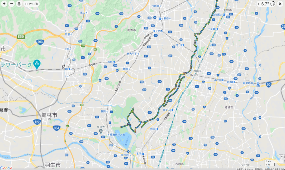 宇都宮から思い川サイクリングロードで渡良瀬遊水地へ