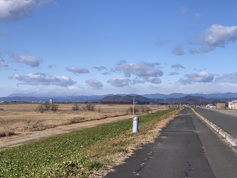 渡良瀬遊水地第二調整池コウノトリ観測場付近
