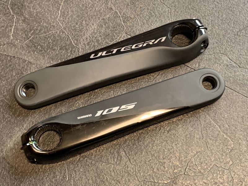 クロスバイクのクランクセットをFC-R7000へアップグレード