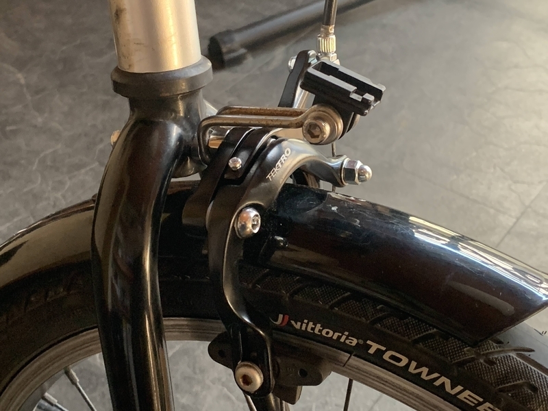 20インチ折り畳み自転車のフロントブレーキをカスタム強化 - 自転車好