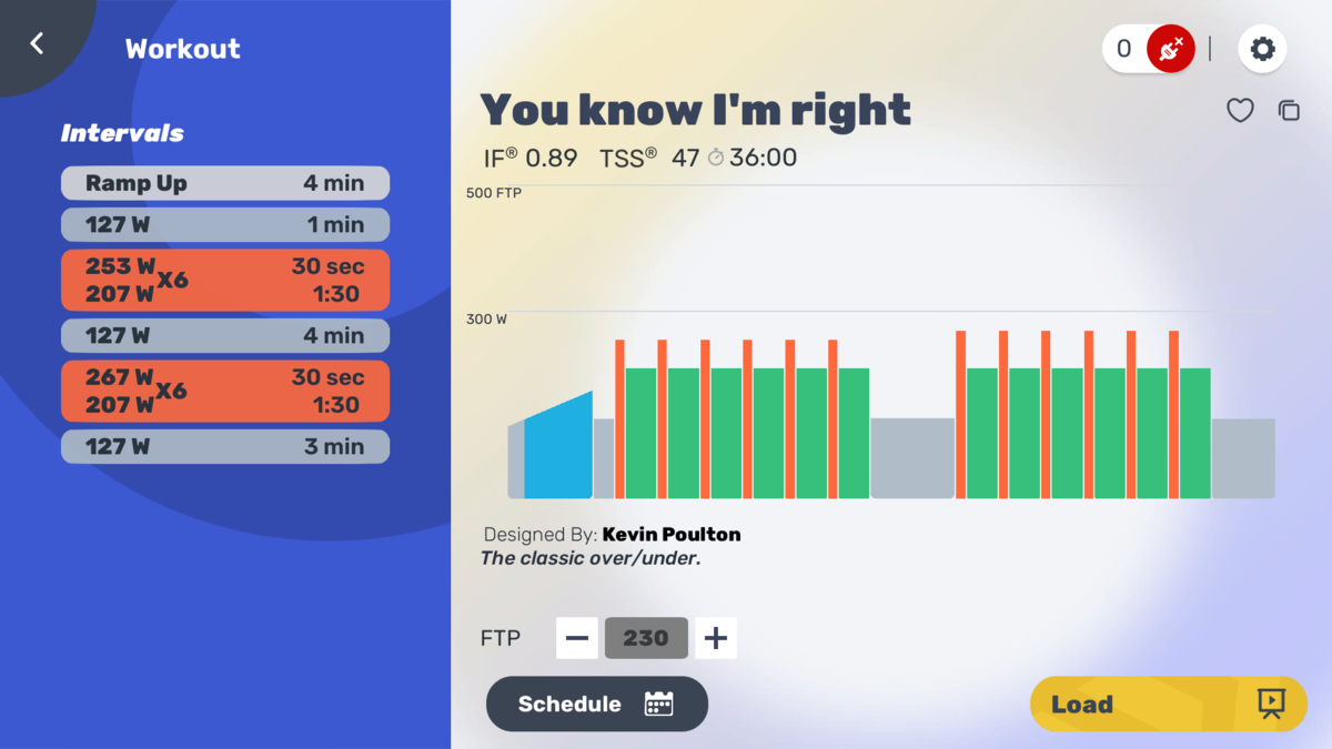 MyWhoosh Champion's Code Mission 1st workout