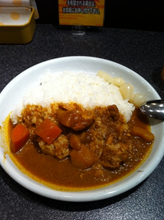 20110609の昼食。スパイシーマサラ。スリランカカレー。