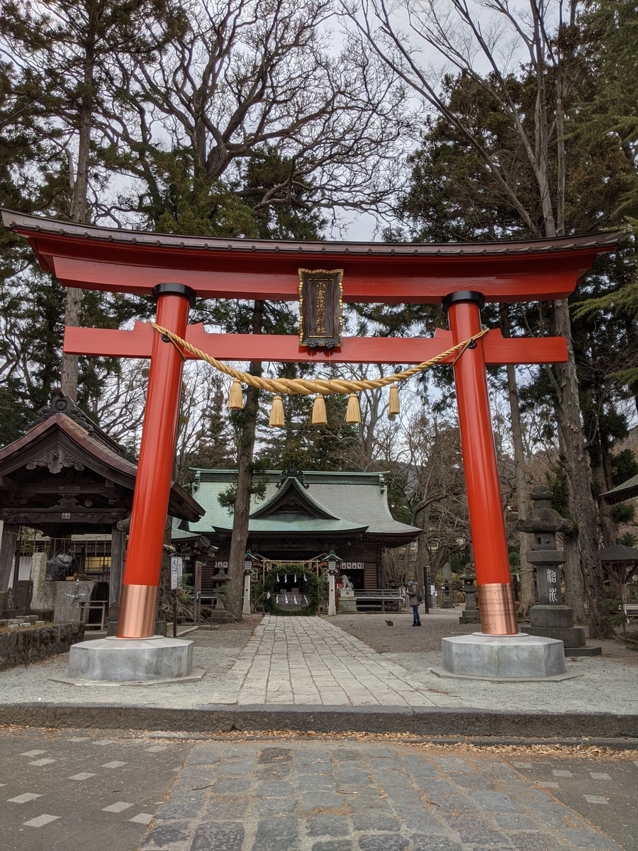 小室浅間神社の鳥居