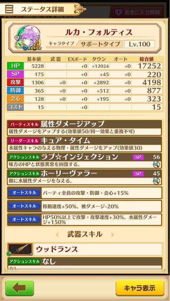 ヒット数バリアきたー パラメータ調整槍ルカ 火力検証 白猫レコード