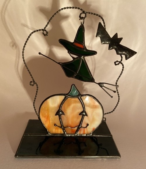 ステンドグラス ランプ ハロウィン ハロウィンにオススメのステンドグラス」の件 - ステンドグラス
