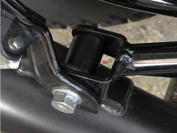 SR400 純正マフラーブラケット