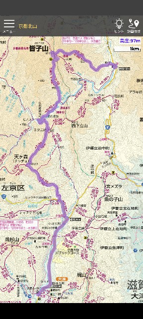 花背高原駅〜雲取山〜芹生集落〜滝谷峠〜貴船山〜二ノ瀬駅縦走