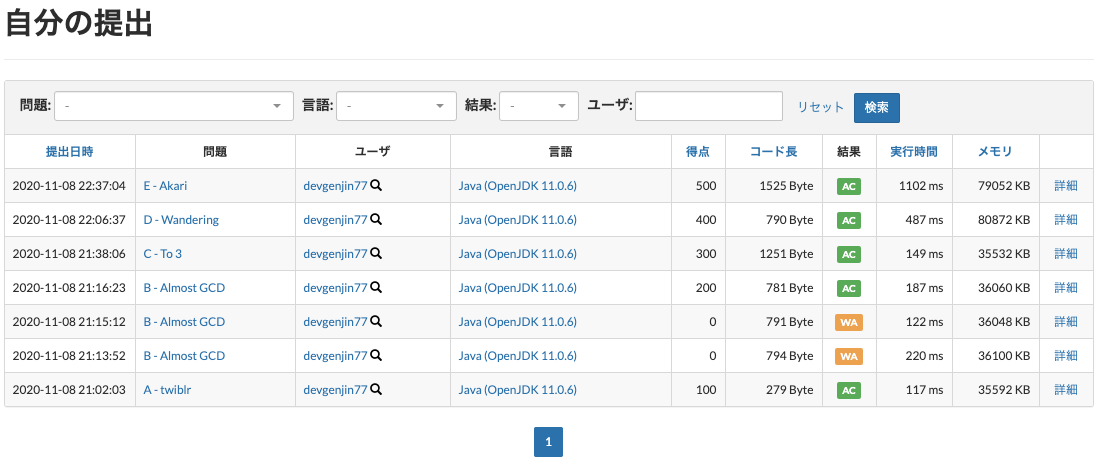 AtCoder Beginner Contest 182 参加記 - devgenjin77’s blog